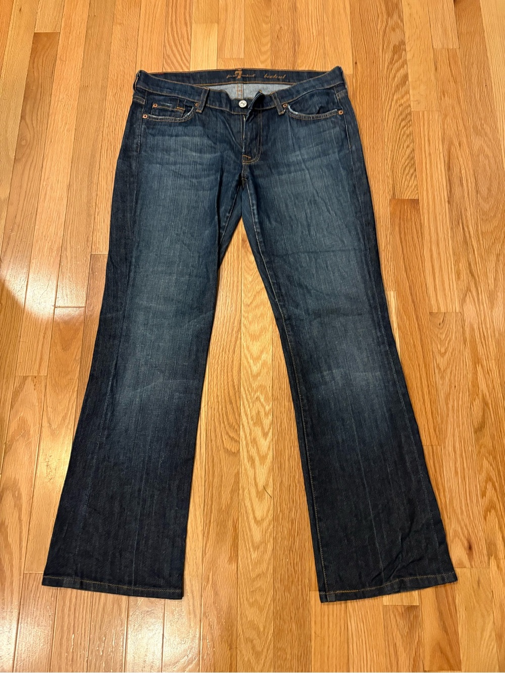 7 For All Mankind Dark Indigo Bootcut Jeans